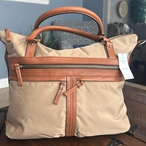 Banana Republic Almalfi Laptop/Tote Bag. New with Tags.  Color:  Brown/Tan
